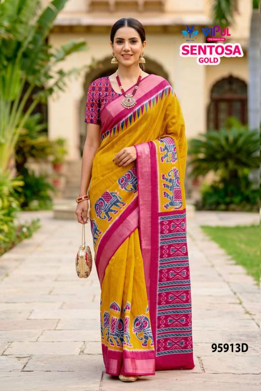 Vipul sentosa gold saree wholesalers surat